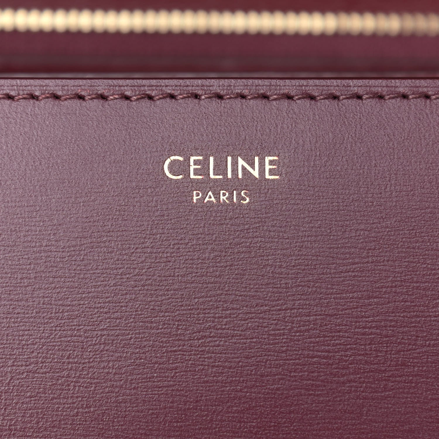 Celine Box Calfskin Medium Classic Box Flap Bag Burgundy 6 of 13