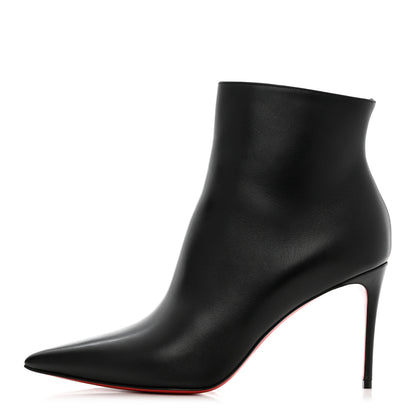 Christian Louboutin Calfskin Booty Ankle Boots 40.5 Black 1 of 8