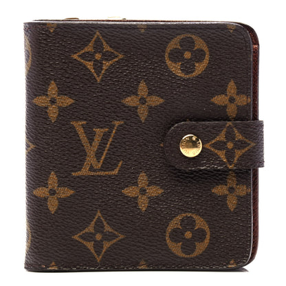 Louis Vuitton Monogram Compact Zippe Zipped Wallet 1 of 5