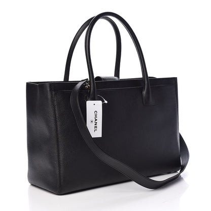 Chanel Calfskin Cerf Executive Shopper Tote Black 3 of 12