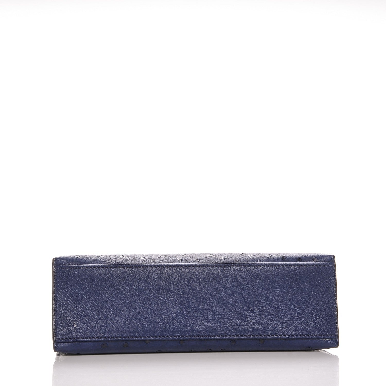 Hermes Ostrich Kelly Pochette Bleu Saphir 6 of 18