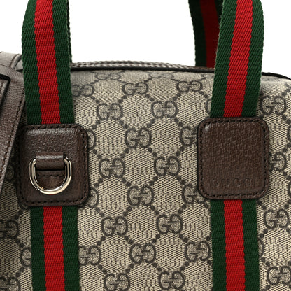 Gucci GG Supreme Web Mini GG Top Handle Bag Beige Ebony New Acero 8 of 11