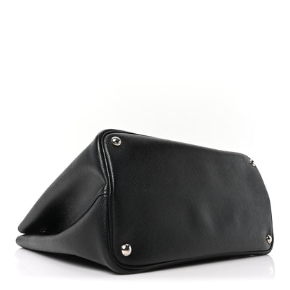 Prada Saffiano Cuir Medium Double Handle Tote Black 4 of 9