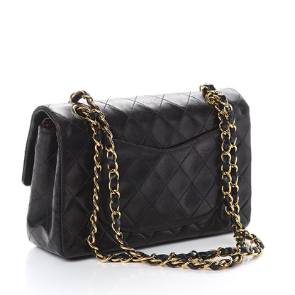 Chanel Lambskin Quilted Small Double Flap Black 2 of 9