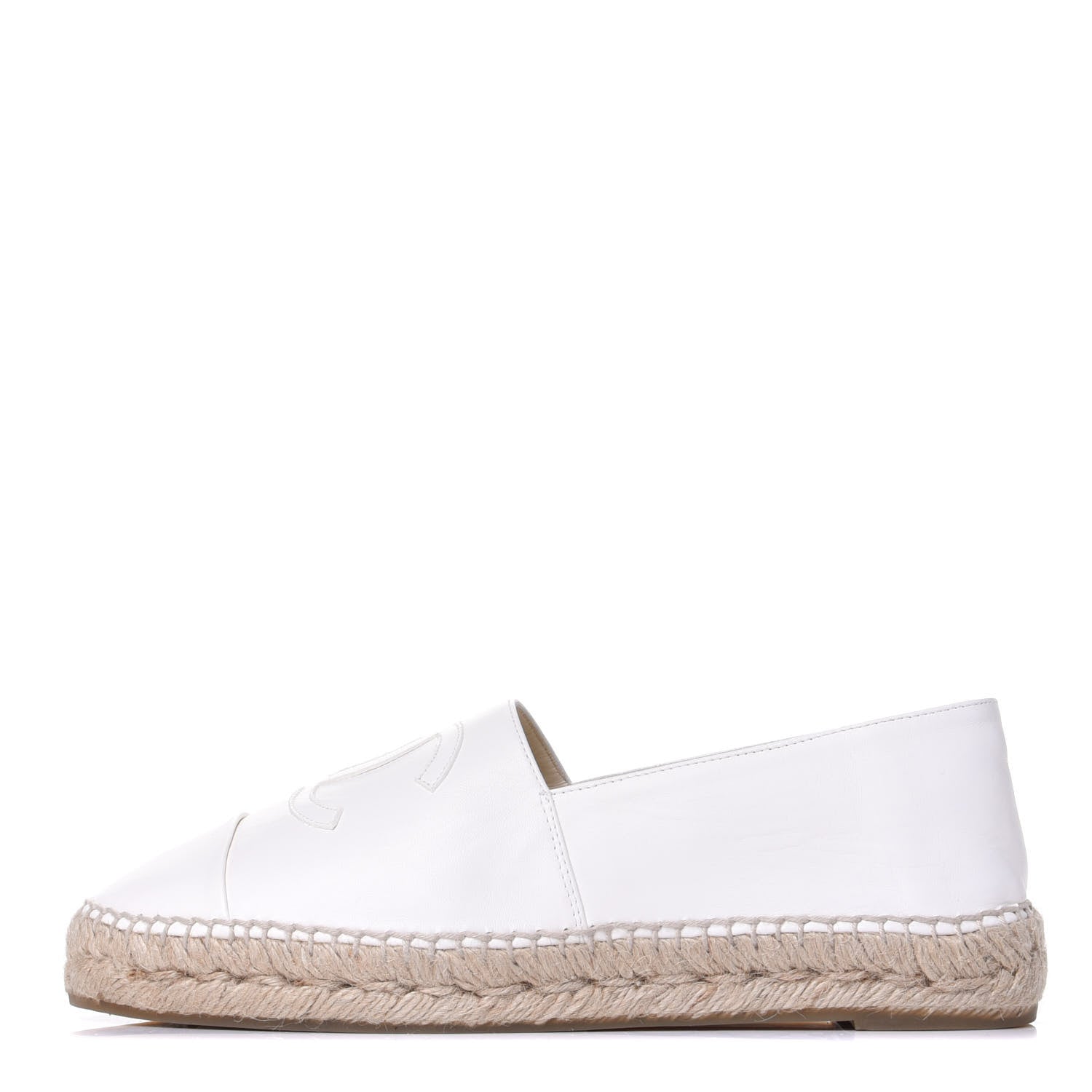 Chanel Lambskin CC Espadrilles 41 White 1 of 11