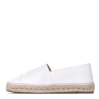 Chanel Lambskin CC Espadrilles 41 White 1 of 11