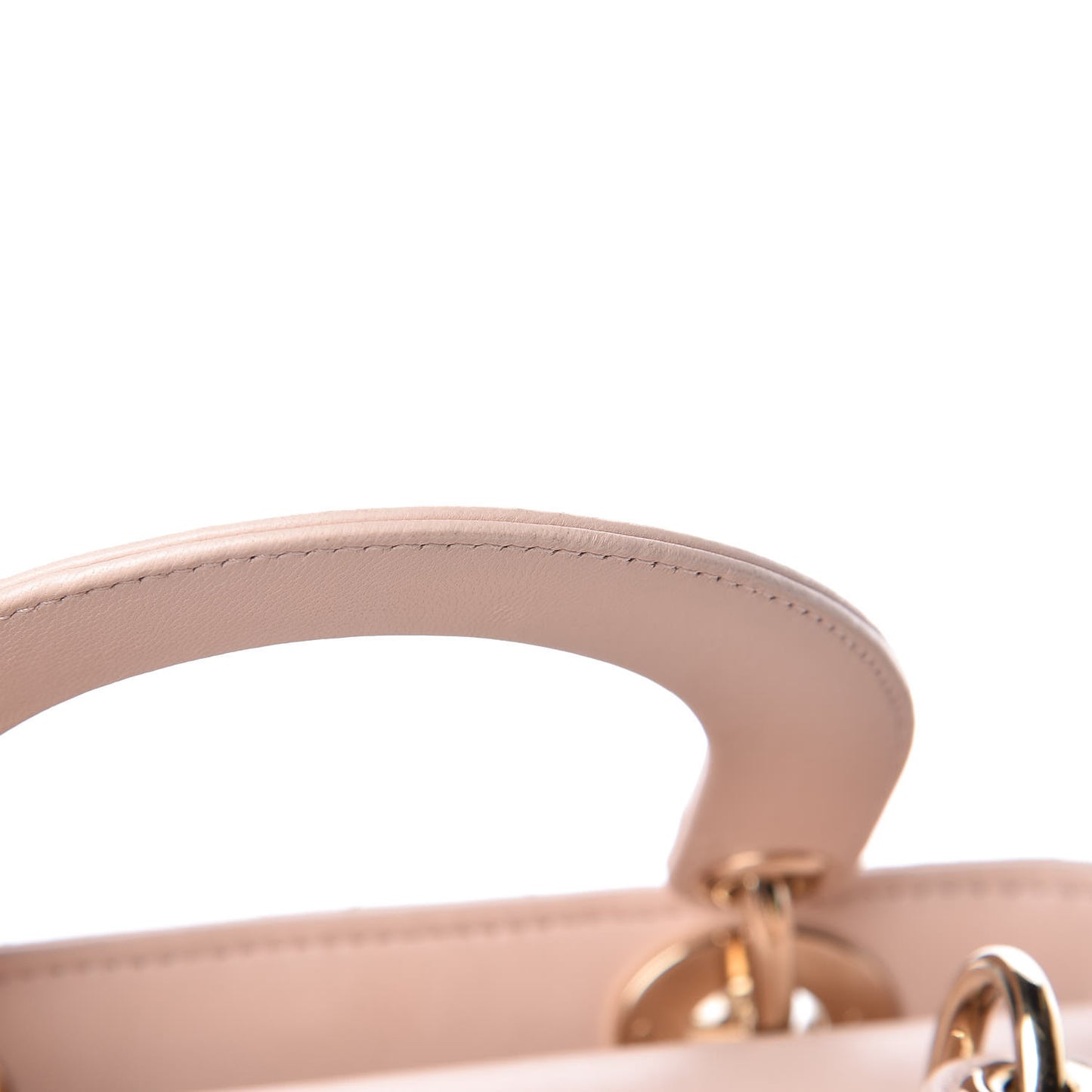 Lambskin Cannage Small Lucky Badges My Lady Dior Pink