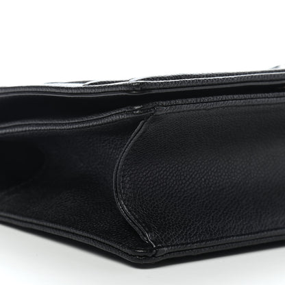 Christian Dior Grained Calfskin Small Diorama Flap Bag Black 9 of 10