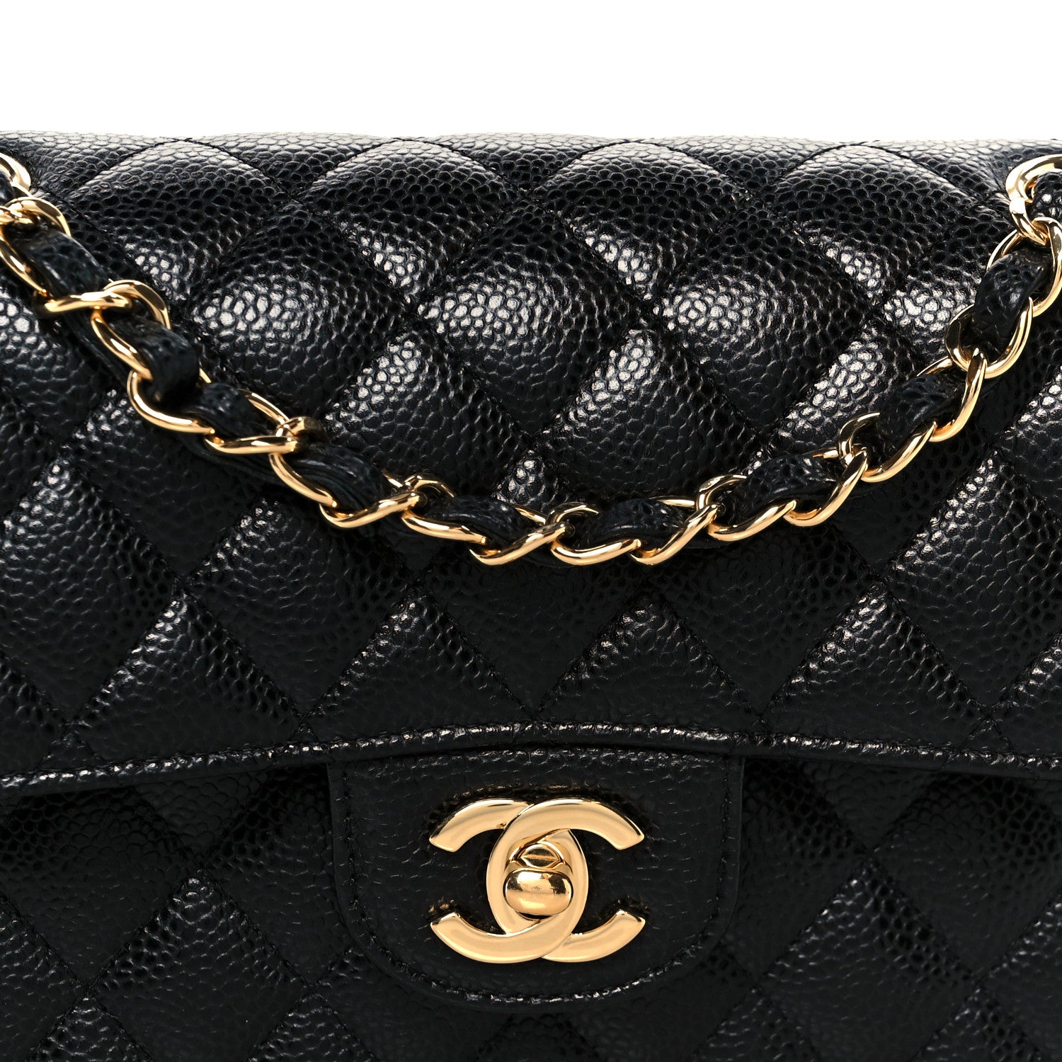 Chanel Caviar Quilted Small Double Flap Black 9 of 12