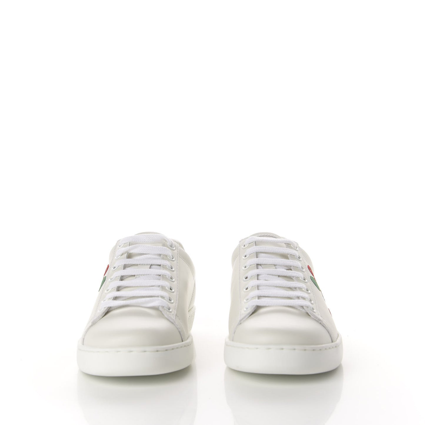 Calfskin Miro Soft Tennis Embroidered Womens Ace Sneakers 36.5 White Rio Blue