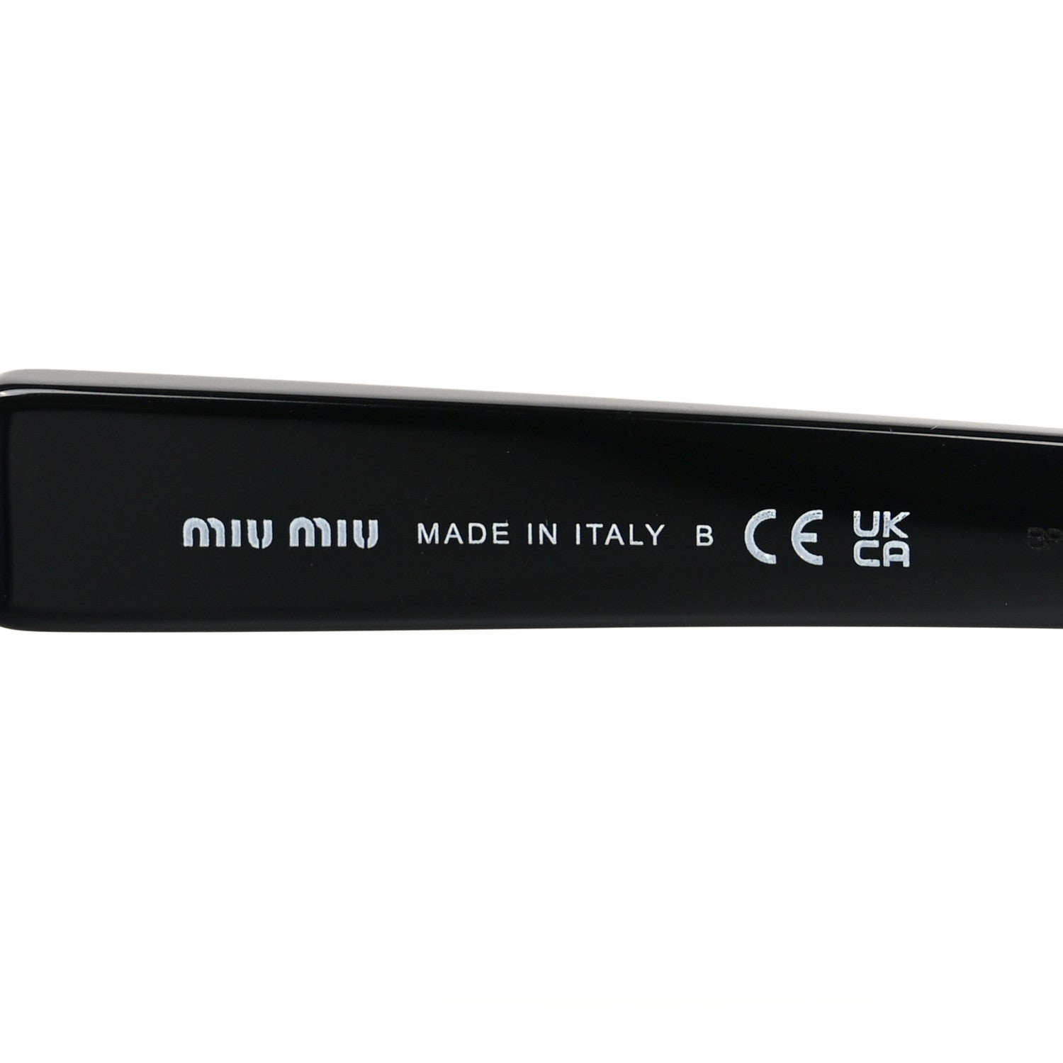 Miu Miu Acetate Square Sunglasses SMU A07 Black Violet 5 of 7