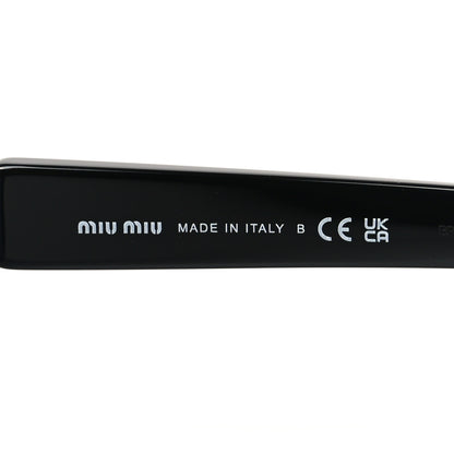 Miu Miu Acetate Square Sunglasses SMU A07 Black Violet 5 of 7