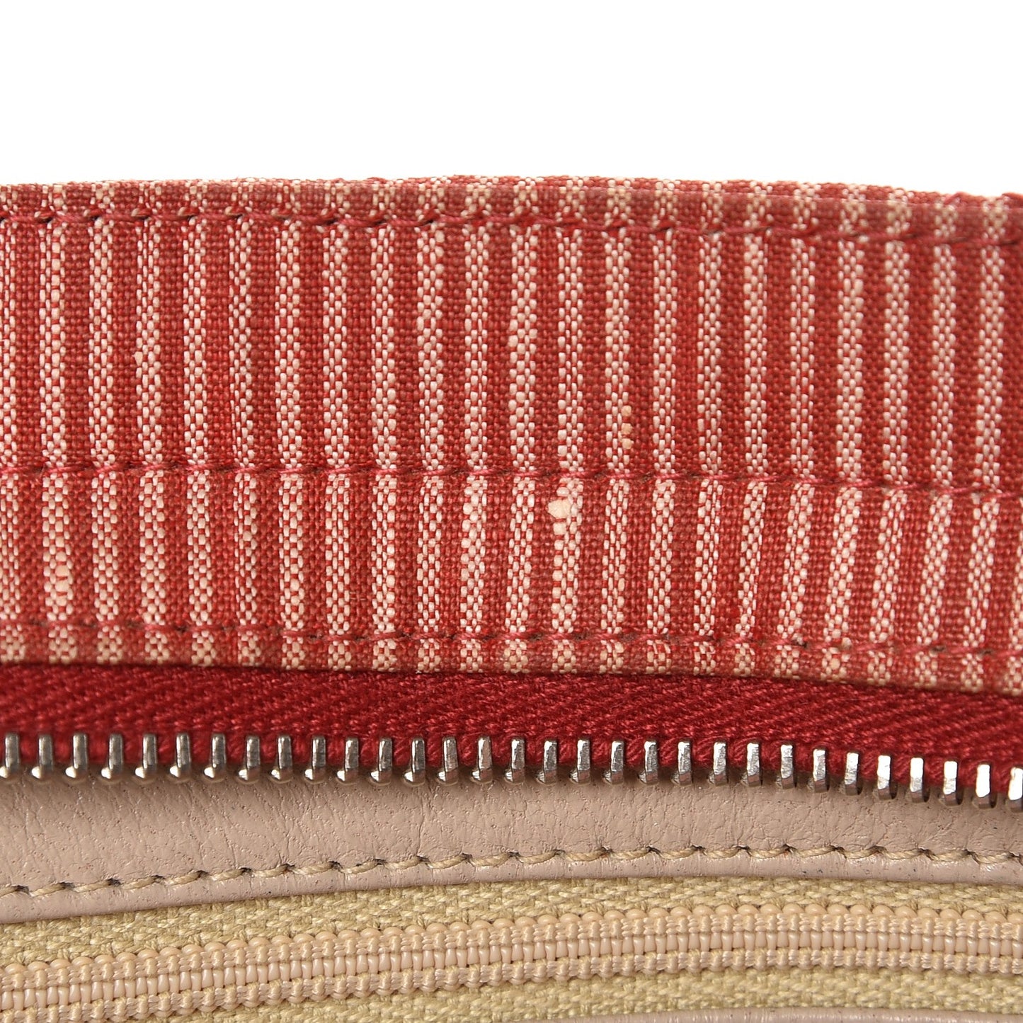 Toile Striped Quilted Mini Shoulder Bag Red