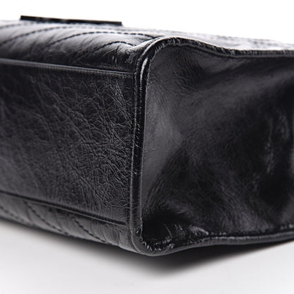 Saint Laurent Crinkled Calfskin Matelasse Monogram Niki Shoulder Bag Black 9 of 10