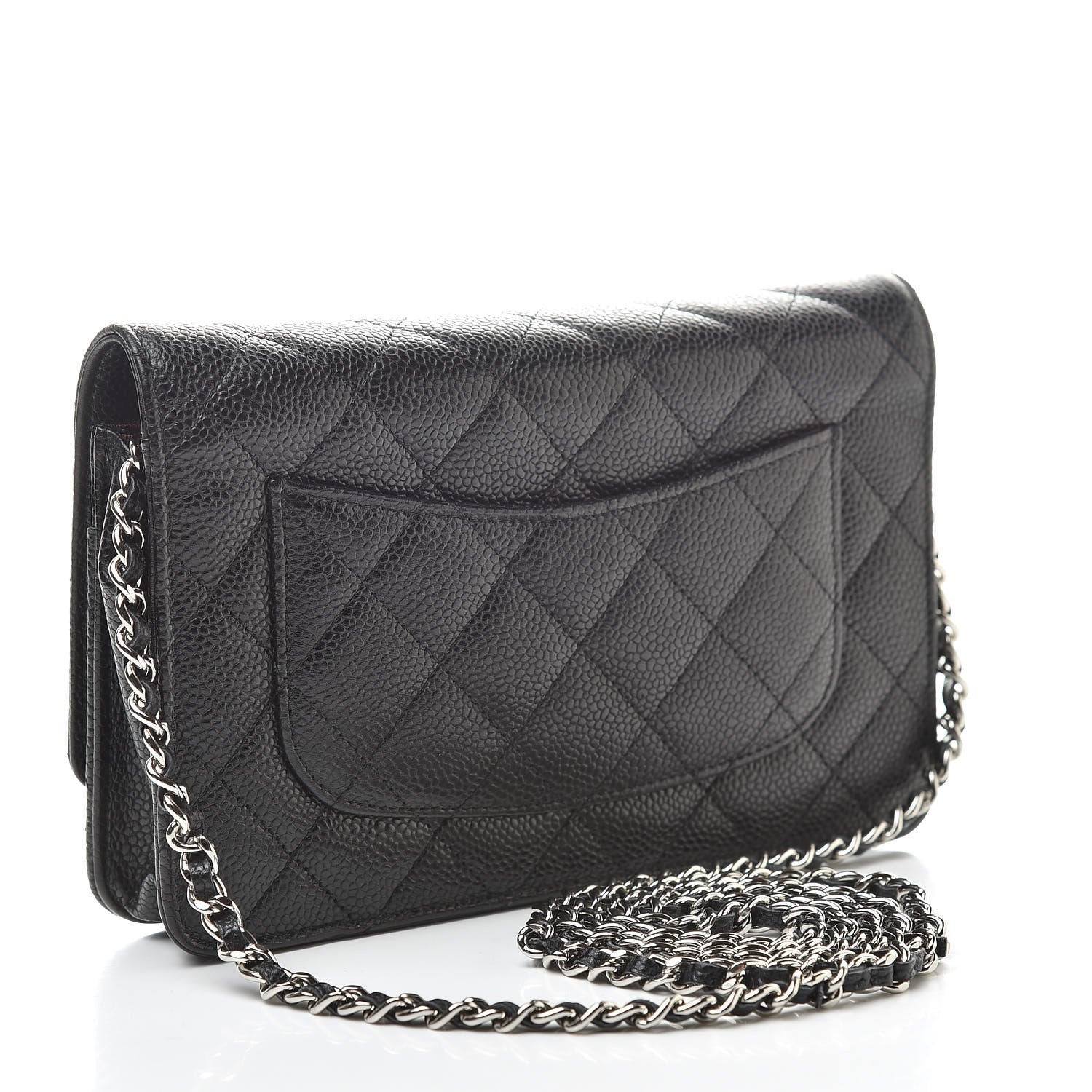 Chanel Caviar Quilted Wallet On Chain WOC Black 3 of 12