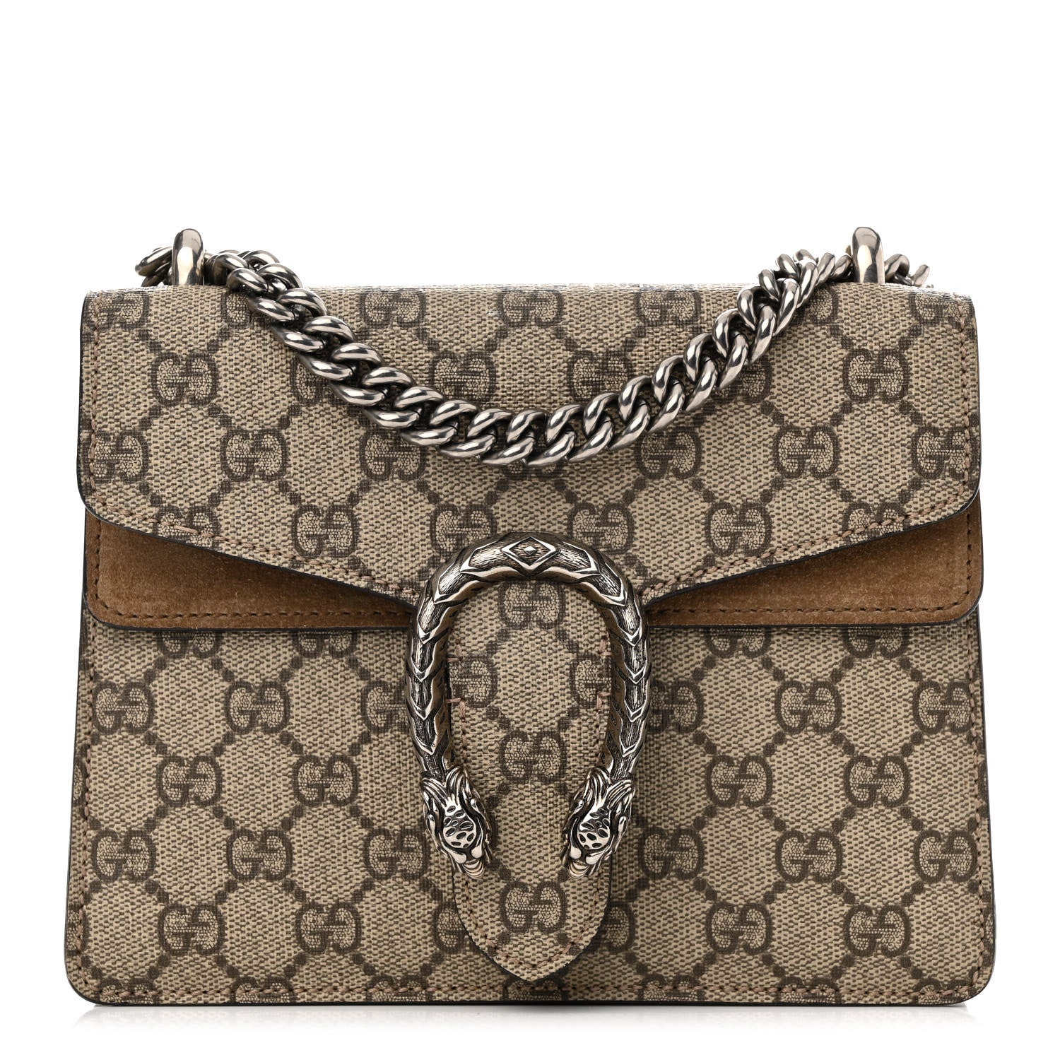Gucci GG Supreme Monogram Mini Dionysus Shoulder Bag Taupe 1 of 15