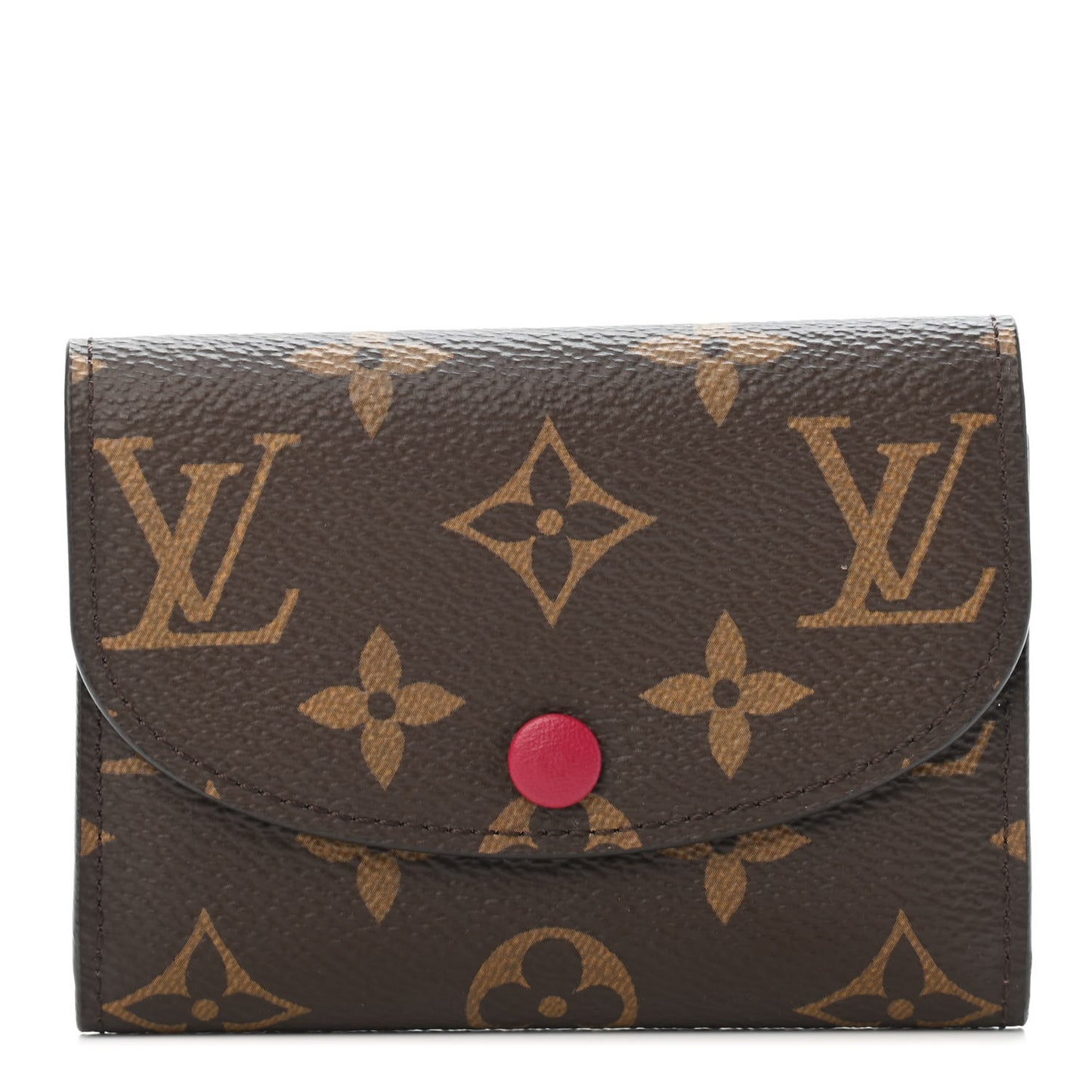 Monogram Rosalie Coin Purse Fuchsia