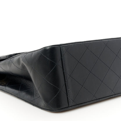 Chanel Lambskin Quilted XL Jumbo Single Flap Black 10 of 11