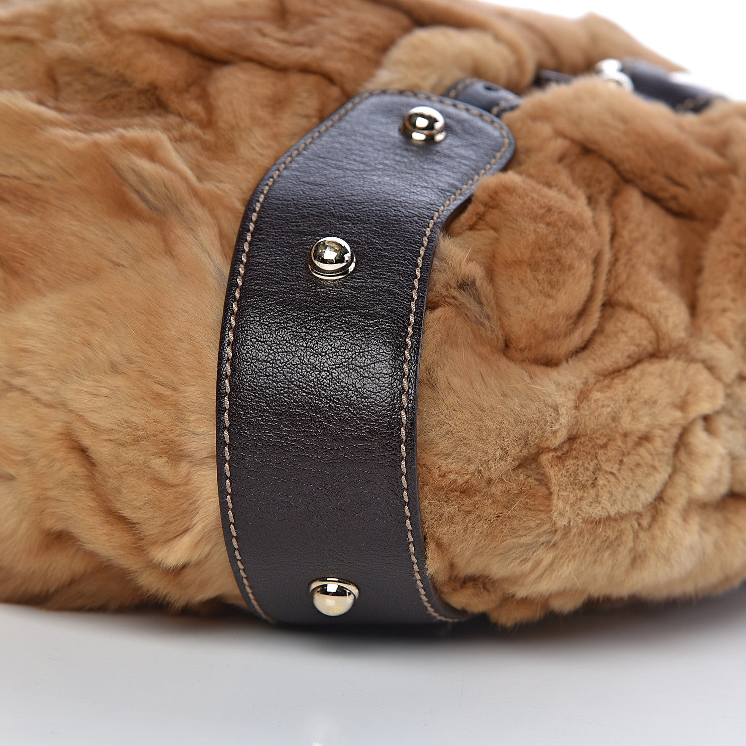 Gucci Mink Fur Leather Medium Pelham Shoulder Bag 9 of 10