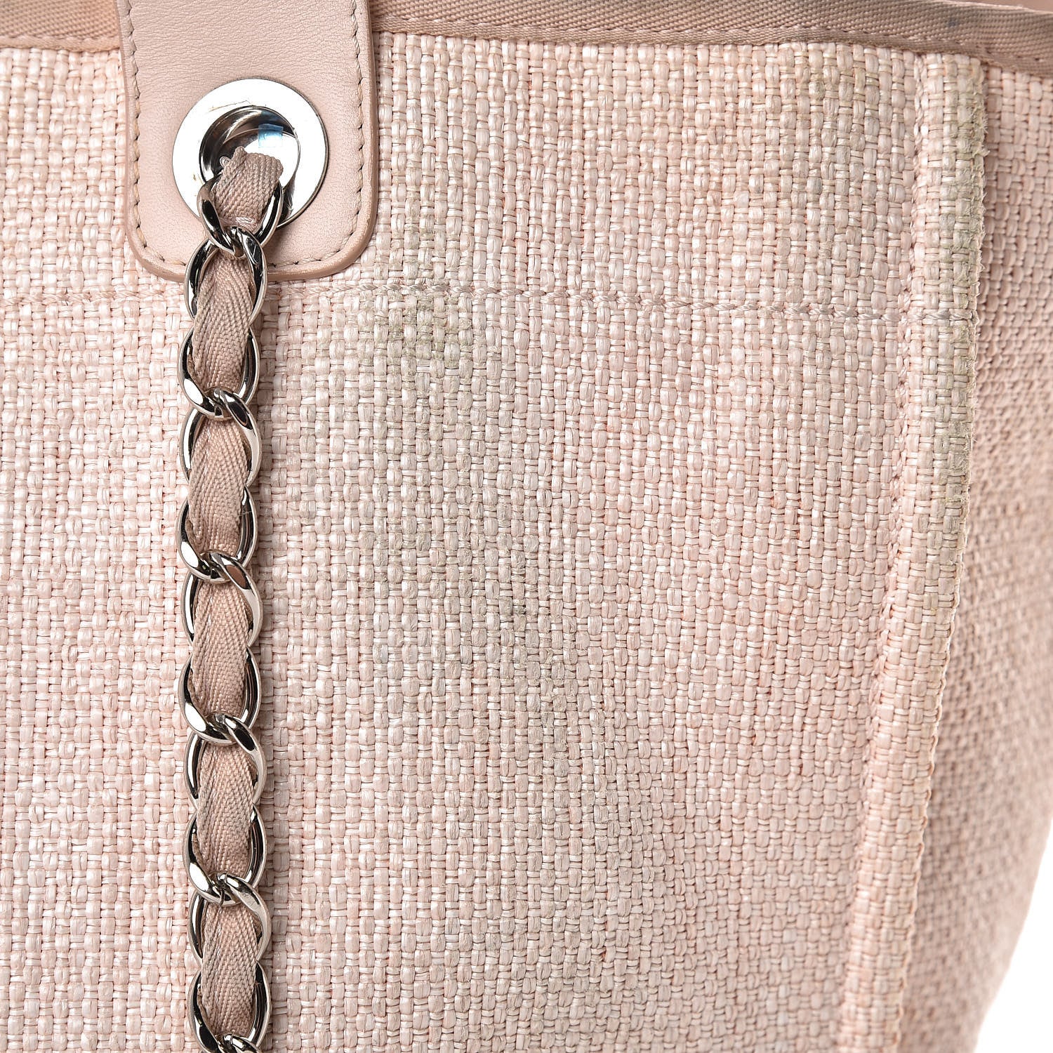 Chanel Canvas Large Deauville Tote Pink 16 of 20