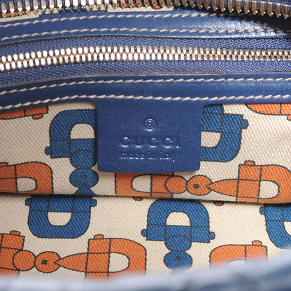 Gucci Guccissima Medium Wave Boston Blue 6 of 7