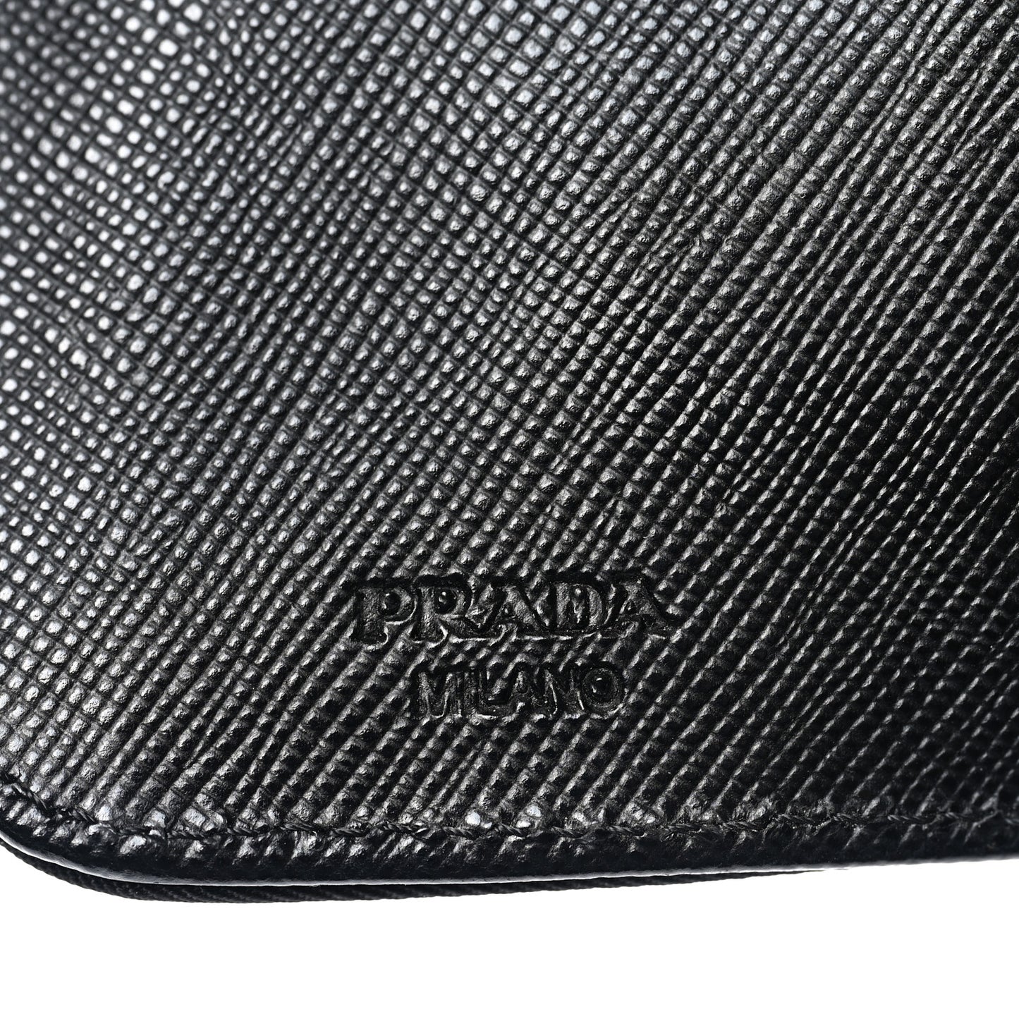 Tessuto Nylon Compact Zip Around Wallet Black