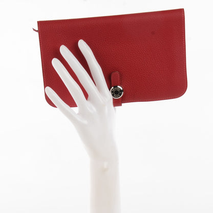 Hermes Togo Dogon Duo Wallet Rouge 2 of 8