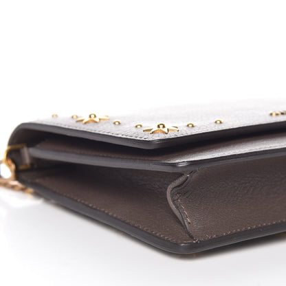 Givenchy Goatskin Embellished Pandora Chain Wallet Heather Grey 8 of 9