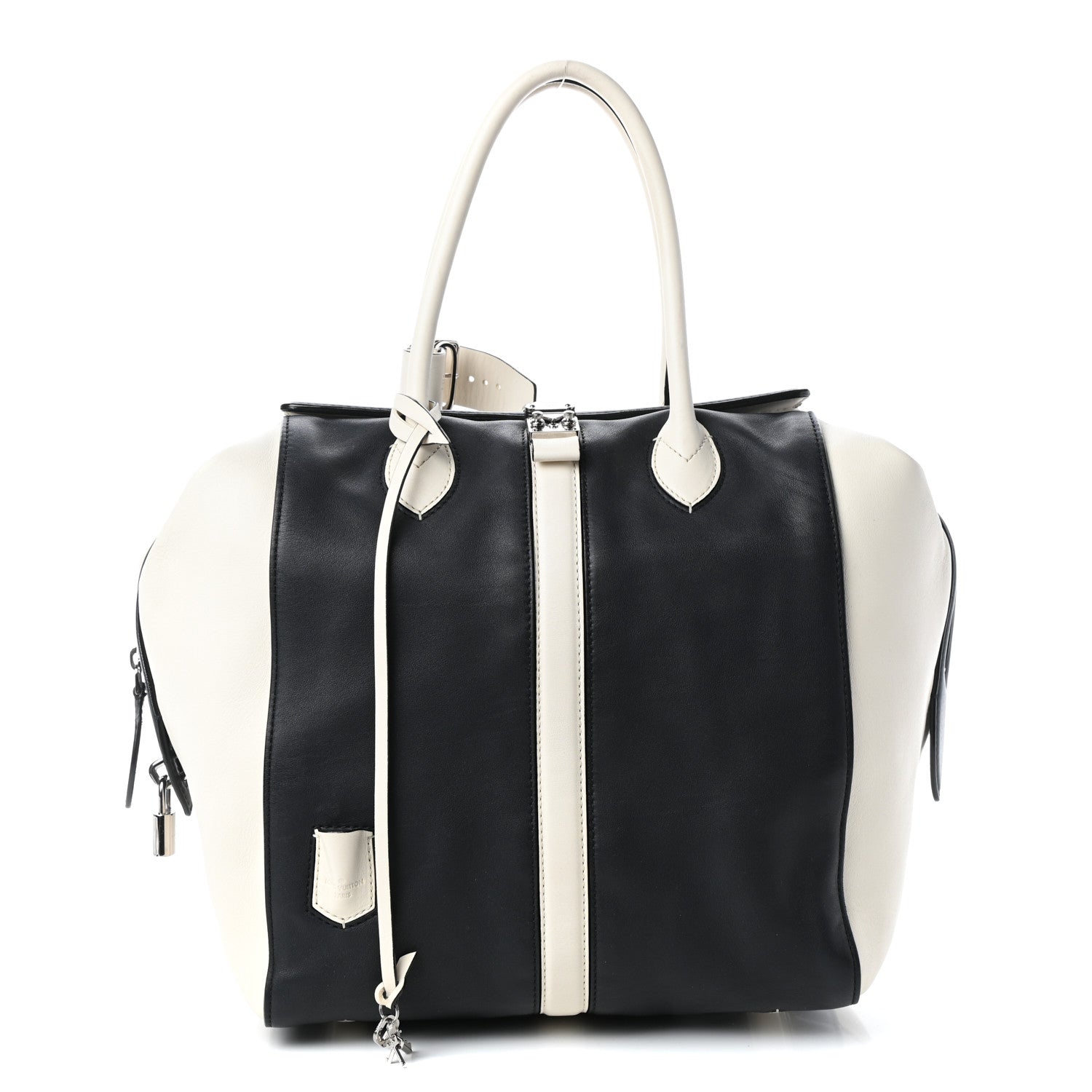 Louis Vuitton Calfskin Suship North South Speedy Navy White 1 of 9