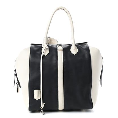 Louis Vuitton Calfskin Suship North South Speedy Navy White 1 of 9