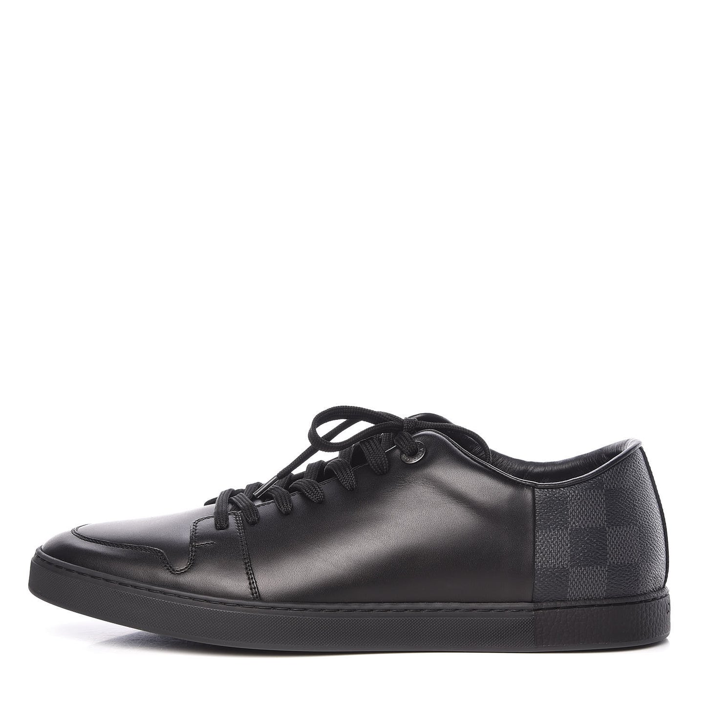 Calfskin Damier Graphite Line Up Sneaker 7.5 Black