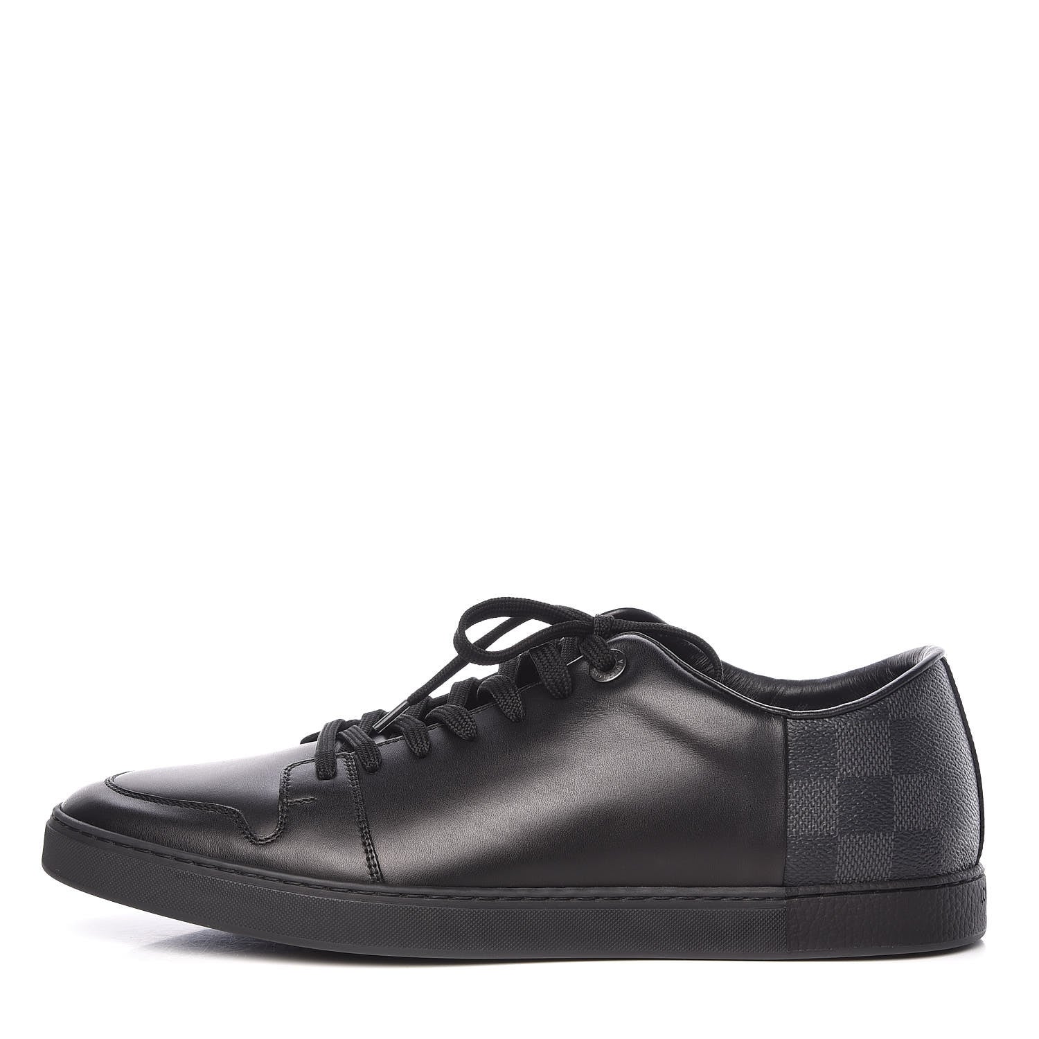 Louis Vuitton Calfskin Damier Graphite Line Up Sneaker 7.5 Black 1 of 10