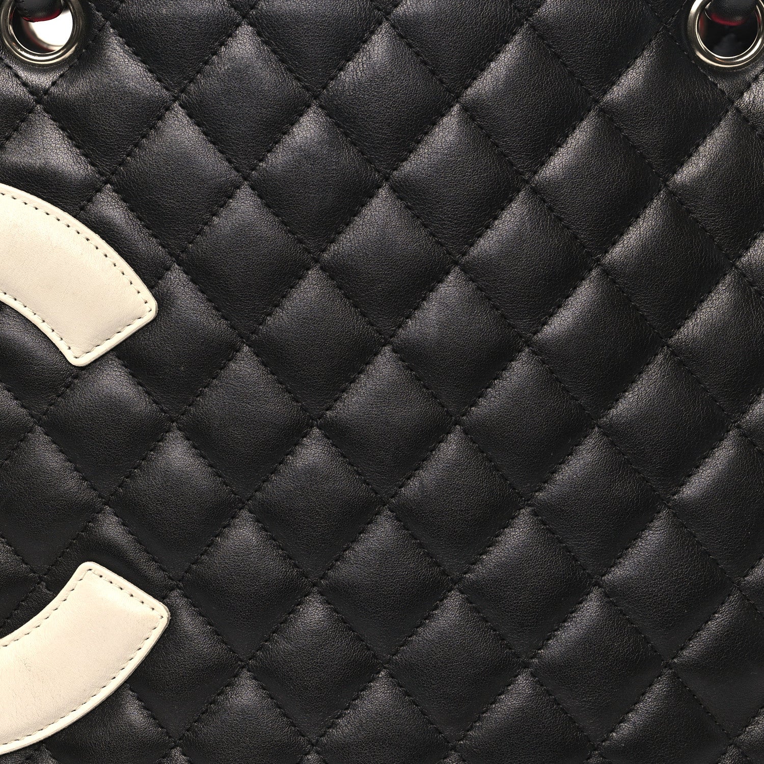 Chanel Calfskin Quilted Large Cambon Tote Black White 8 of 10