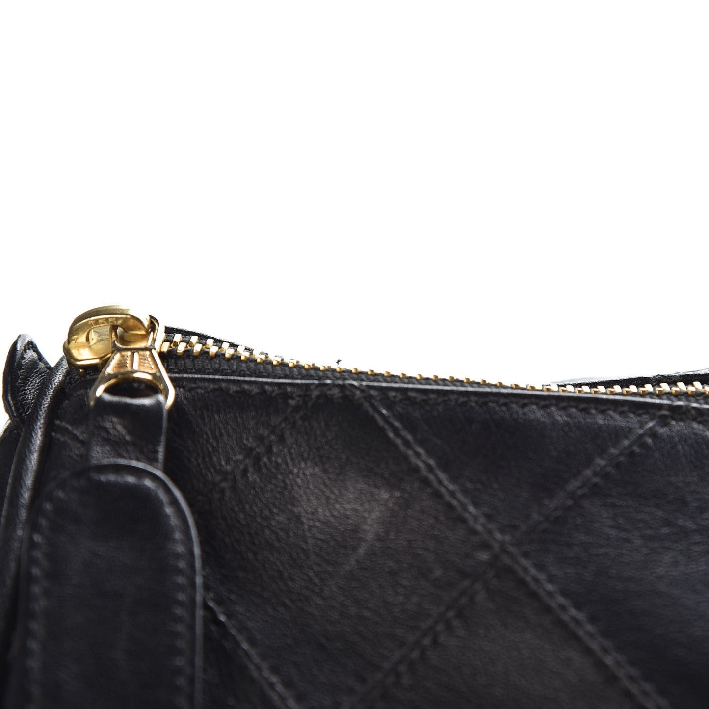 Calfskin Stitched Duffel Bag Black