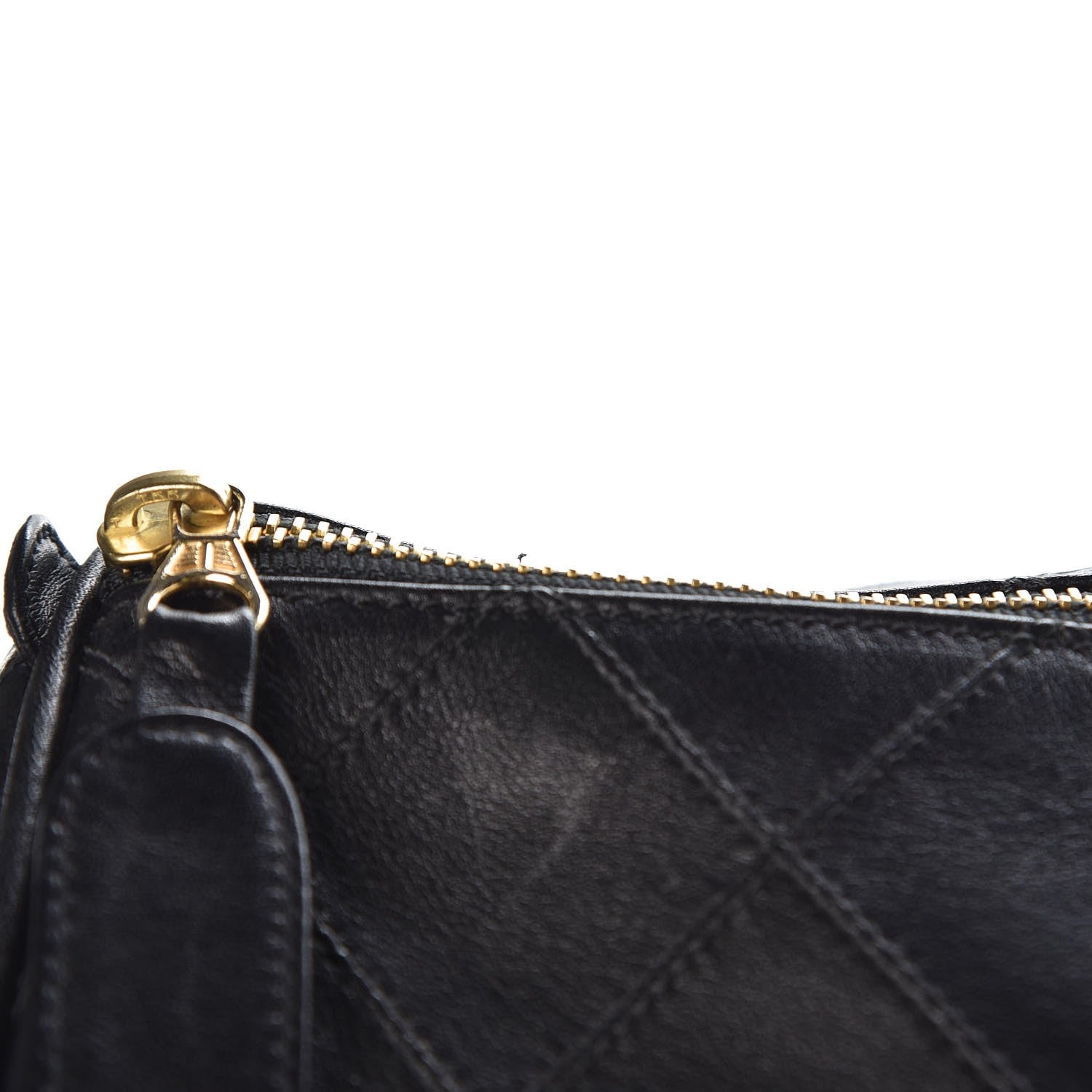 Chanel Calfskin Stitched Duffel Bag Black 13 of 14