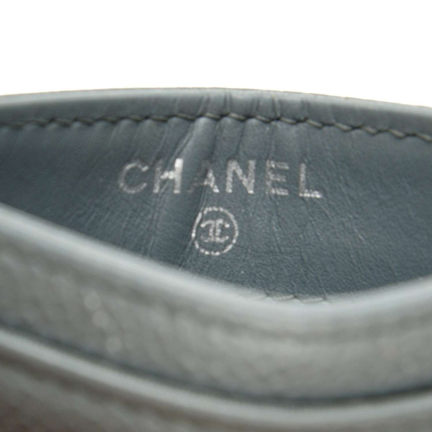 Chanel Caviar Timeless CC Card Holder Grey 6 of 8