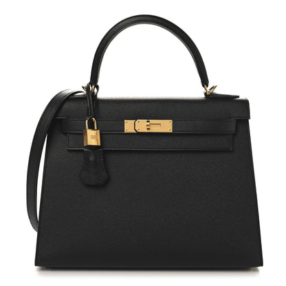 Hermes Epsom Kelly Sellier 28 Black 1 of 13