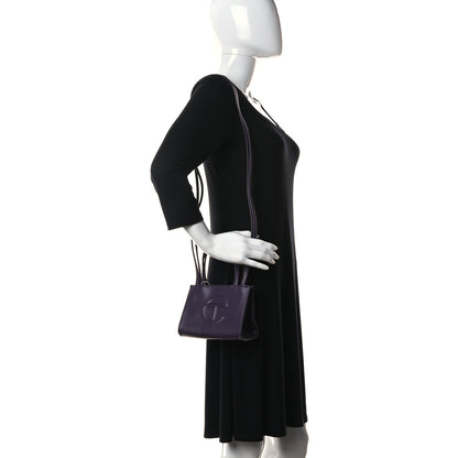 Telfar Vegan Leather Small Shopping Bag Eggplant 2 of 10