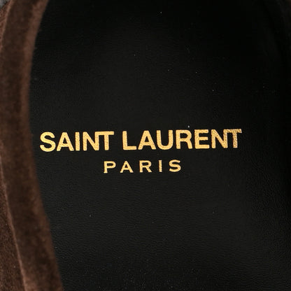 Saint Laurent Suede Le Loafer 15 Penny Slippers 40 Dark Chocolate 7 of 10