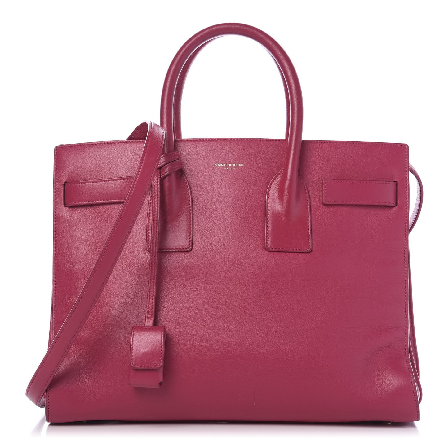 Calfskin Small Sac De Jour Fuchsia