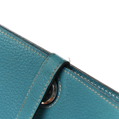 Hermes Togo Dogon Duo Wallet Blue Jean 11 of 13