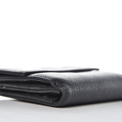 Chanel Caviar Timeless CC Compact French Wallet Black 9 of 14
