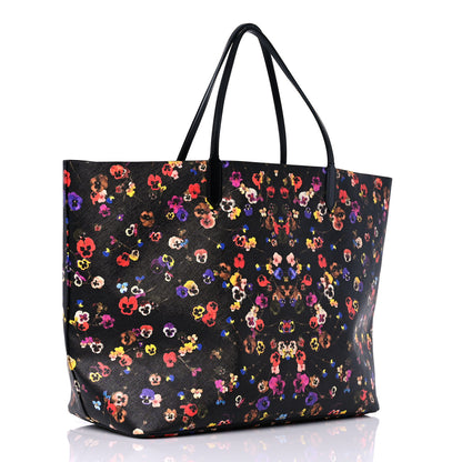 Givenchy Textured Coated Canvas Floral Print Large Antigona Tote Black Multicolor 3 of 10