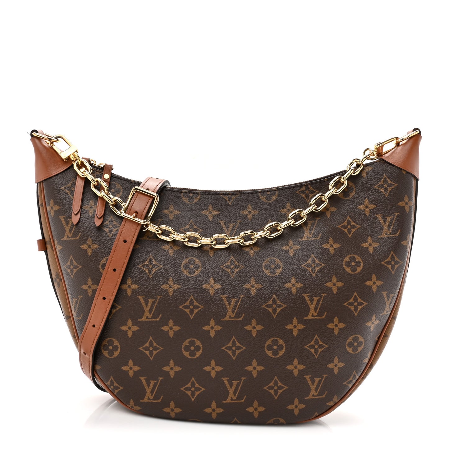 Reverse Monogram Loop Hobo