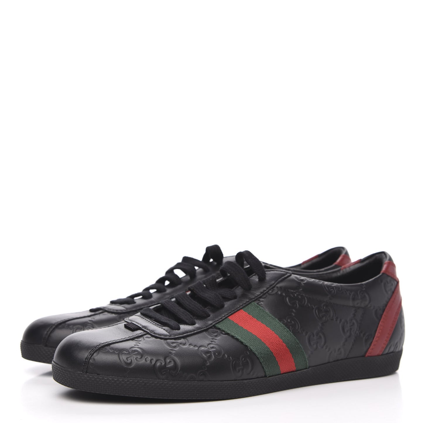Guccissima Womens Web Sneakers 40 Black