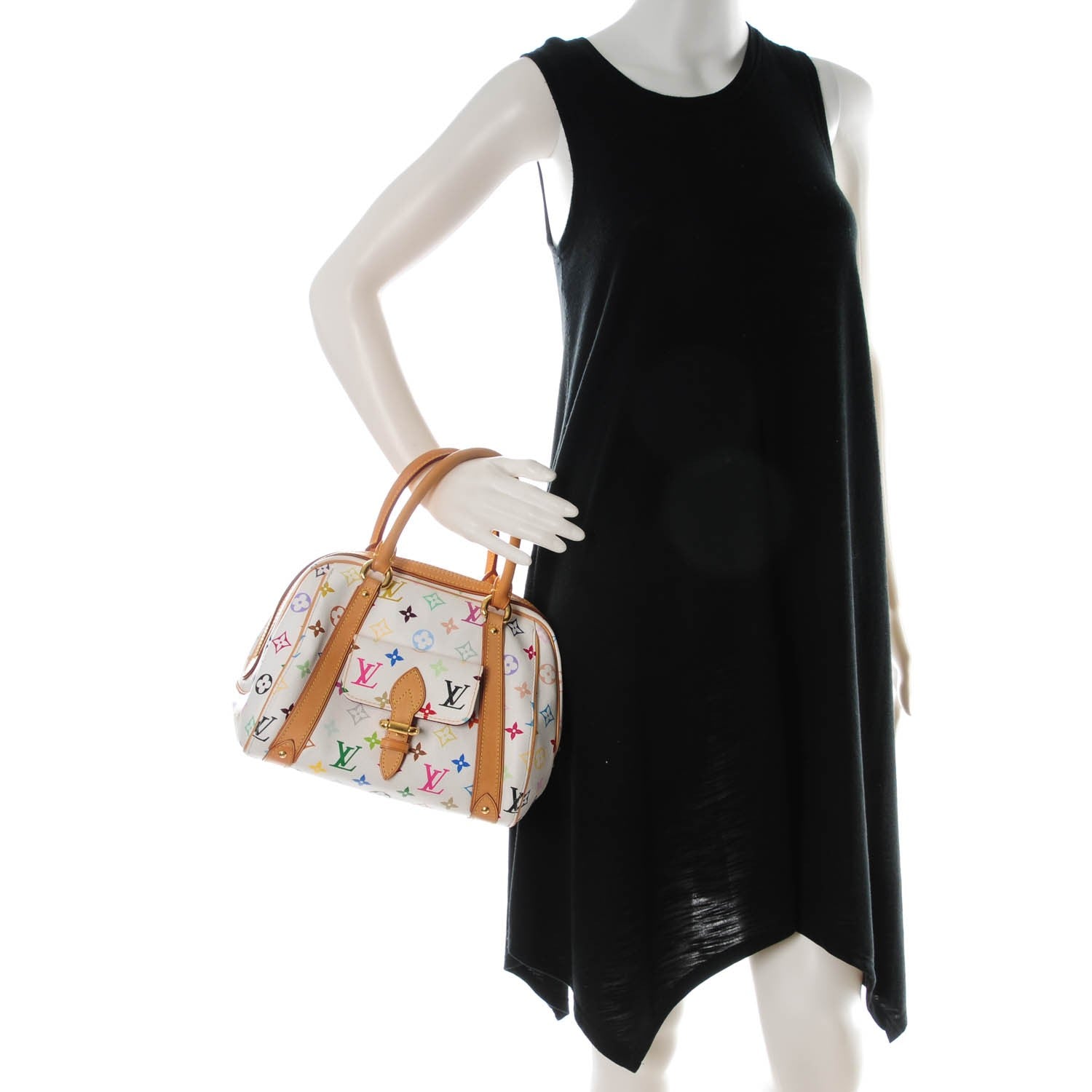 Louis Vuitton Monogram Multicolor Priscilla White 2 of 7