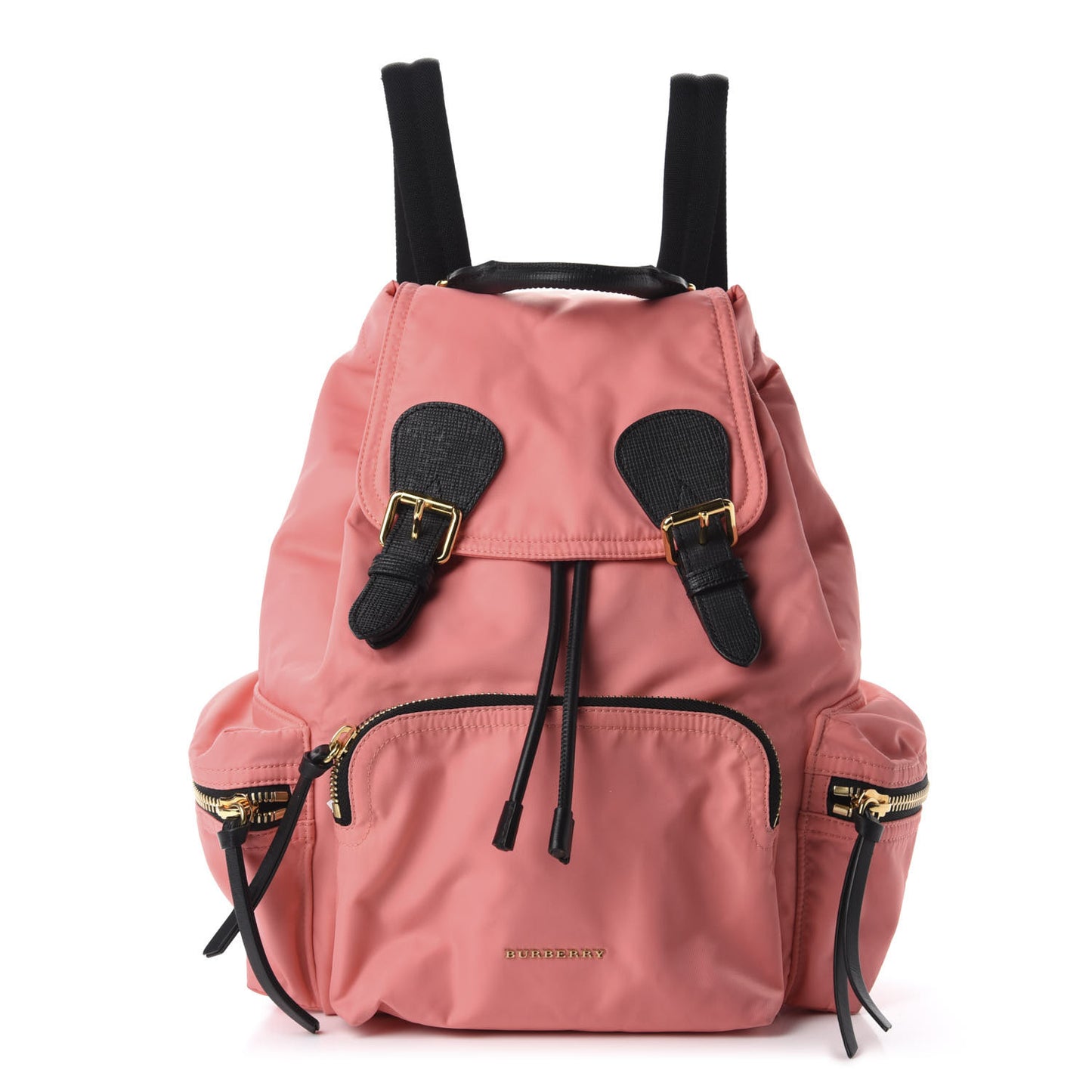 Nylon Medium Rucksack Backpack Bright Coral Pink