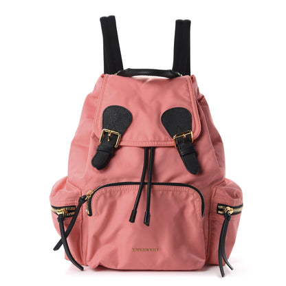 Burberry Nylon Medium Rucksack Backpack Bright Coral Pink 1 of 10