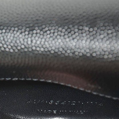 Saint Laurent Grain De Poudre Small Monogram Satchel Black 8 of 9