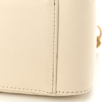 Gucci Calfskin Matelasse Mini GG Marmont Top Handle Shoulder Bag White 14 of 14